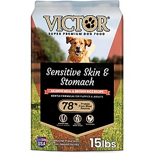VICTOR Sensitive Skin & Stomach Salmon Meal & Brown Rice Recipe Dry Dog Food, 15-lb bag