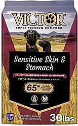 VICTOR Sensitive Skin & Stomach Grain-Free Lamb Meal & Sweet Potato Recipe Dry Dog Food, 30-lb bag