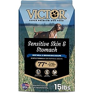 VICTOR Sensitive Skin & Stomach Beef Meal & Brown Rice Recipe Dry Dog Food, 15-lb bag