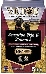 VICTOR Sensitive Skin & Stomach Grain-Free Lamb Meal & Sweet Potato Recipe Dry Dog Food, 5-lb bag