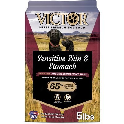 VICTOR VICTOR Sensitive Skin & Stomach Grain-Free Lamb Meal & Sweet Potato Recipe Dry Dog Food, 5-lb bag