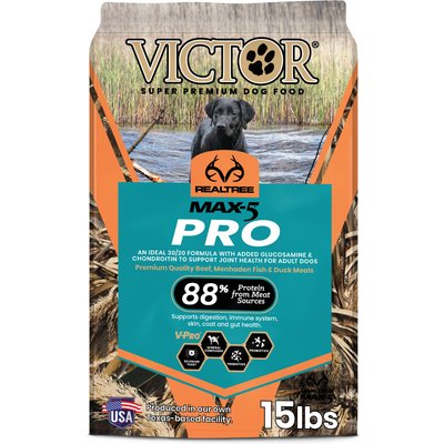 VICTOR VICTOR Realtree Max-5 Pro 30/20 High Protein Joint Support Active Sporting Dry Dog Food, 15-lb bag