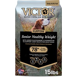 VICTOR Senior Healthy Weight Joint Support Low Fat Gluten-Free Dry Dog Food, 15-lb bag