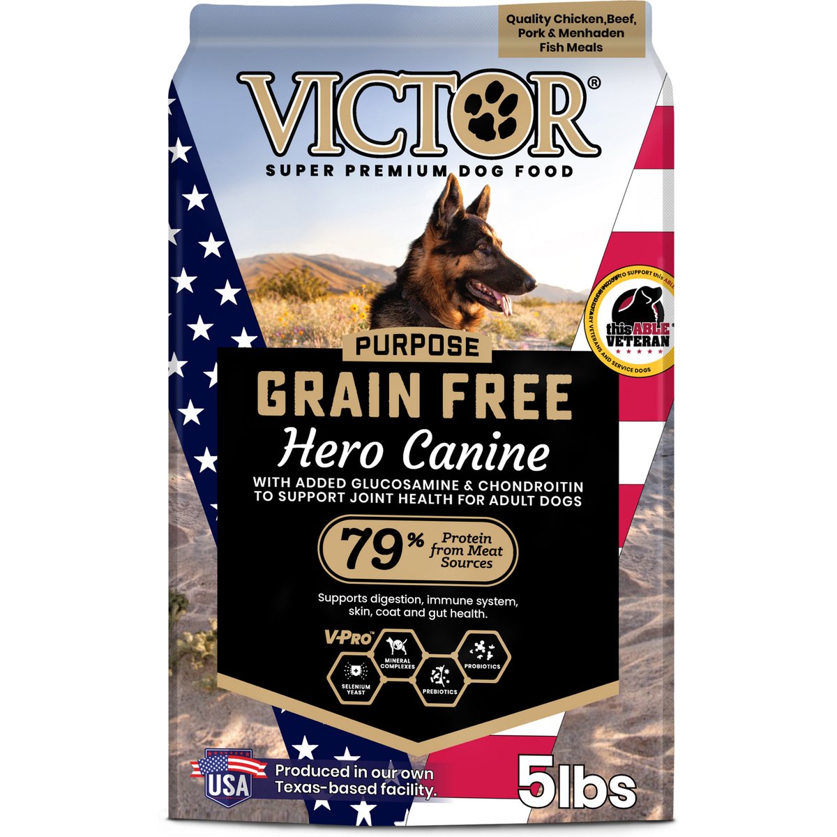 Victor Hero Dry Dog Food, 5-lb bag