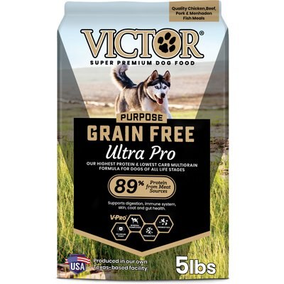VICTOR VICTOR Grain-Free Ultra Pro High Protein Low Carb Active Dry Dog Food, 5-lb bag