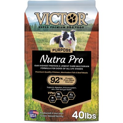 VICTOR Victor Select Nutra Pro Active Dog & Puppy Formula Dry Dog Food, 40-lb