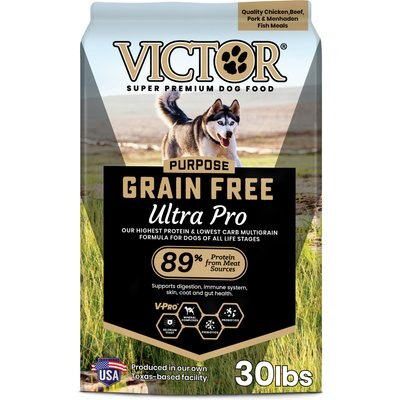 VICTOR VICTOR Grain-Free Ultra Pro High Protein Low Carb Active Dry Dog Food, 60-lb bundle