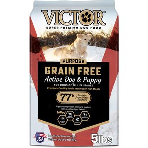 VICTOR Grain-Free Active High Protein Dry Dog Food, 5-lb bag