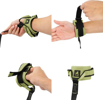 Show full view: Gooby Ripstop Wrist Band Nylon Dog Leash, 6-ft long, 1.5-in wide, Green slide 2 of 4