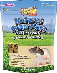 Brown's Tropical Carnival Natural Behaviors Mouse & Rat Foraging Pellets, 2-lb bag