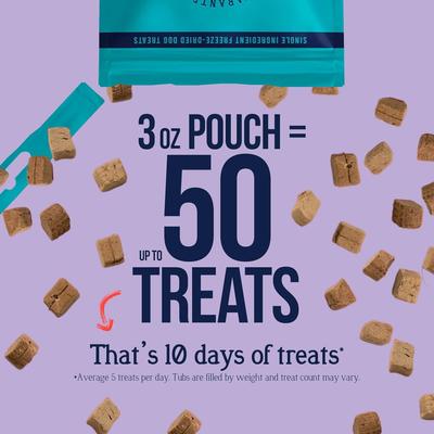 Show full view: Stewart Venison Liver Single Ingredient Freeze-Dried Dog Treats, 3-oz pouch slide 4 of 10