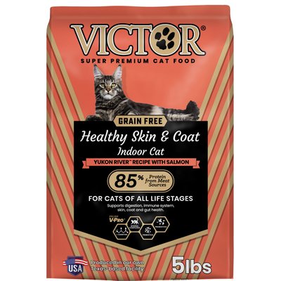 VICTOR VICTOR Grain-Free Healthy Skin & Coat Indoor Fish Meal with Salmon Dry Cat Food, 5-lb bag