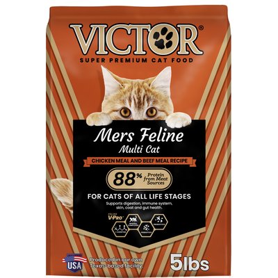 VICTOR VICTOR Mers Feline Chicken & Beef Meal Recipe Dry Cat Food, 5-lb bag