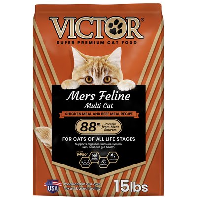 VICTOR VICTOR Mers Feline Chicken & Beef Meal Recipe Dry Cat Food, 30-lb bundle