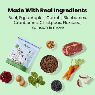 Show full view: The Pets Table Beef & Berries Grain-Free Air-Dried Dog Food, 16-oz bag slide 5 of 10