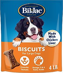 Bil-Jac Large Biscuit Crunchy Dog Treats, 4-lb bag