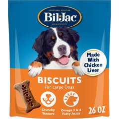 Bil-Jac Large Biscuit Crunchy Dog Treats, 26-oz bag