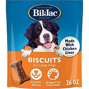 Bil-Jac Large Biscuit Crunchy Dog Treats, 26-oz bag
