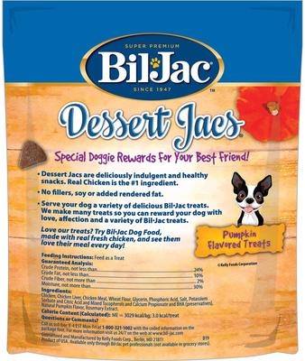 Show full view: Bil-Jac Dessert Jacs Pumpkin Flavored Dog Treats, 10-oz bag slide 3 of 9