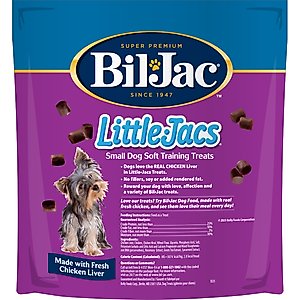 Bil-Jac Little-Jacs Small Dog Chicken Liver Training Dog Treats, 16-oz bag