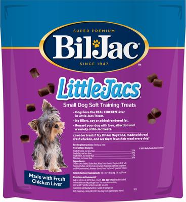 Show full view: Bil-Jac Picky No More Small Breed Chicken Liver Recipe Dry Dog Food, 6-lb bag + Bil-Jac Little-Jacs Small Dog Chicken Liver Training Dog Treats, 16-oz bag slide 7 of 9