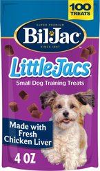 Bil-Jac Little-Jacs Small Dog Chicken Liver Training Dog Treats, 4-oz bag