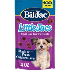 Bil-Jac Little-Jacs Small Dog Chicken Liver Training Dog Treats, 4-oz bag