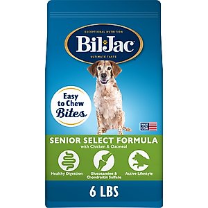 Bil-Jac Senior Select Chicken & Oatmeal Recipe Dry Dog Food, 6-lb bag