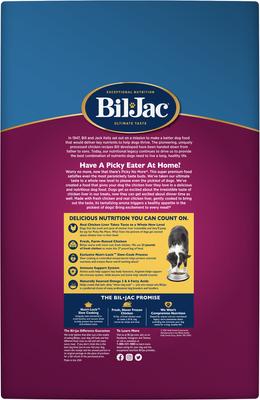 Show full view: Bil-Jac Picky No More Medium & Large Breed Chicken Liver Recipe Dry Dog Food, 27-lb bag slide 3 of 12