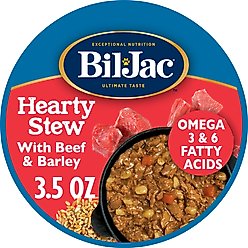 Bil-Jac Hearty Stew Beef & Barley Recipe Wet Dog Food, 3.5-oz tub, case of 12