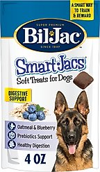 Bil-Jac Smart-Jacs Digestive Support Soft Training Dog Treats, 4-oz bag