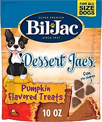 Bil-Jac Dessert Jacs Pumpkin Flavored Dog Treats, 10-oz bag