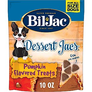 Bil-Jac Dessert Jacs Pumpkin Flavored Dog Treats, 10-oz bag