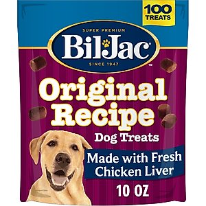 Bil-Jac Original Recipe with Liver Soft Dog Treats, 10-oz bag
