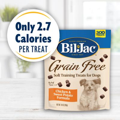 Show full view: Bil-Jac Chicken & Sweet Potato Grain-Free Training Dog Treats, 10-oz bag slide 5 of 9
