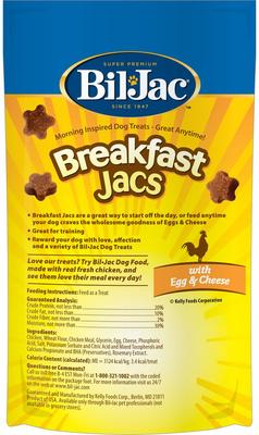 Show full view: Bil-Jac Breakfast Jacs Egg & Cheese Flavor Dog Treats, 4-oz bag slide 3 of 9