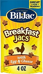 Bil-Jac Breakfast Jacs Egg & Cheese Flavor Dog Treats, 4-oz bag