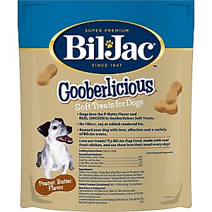 Bil-Jac Gooberlicious Peanut Butter Flavor Soft Dog Treats, 10-oz bag