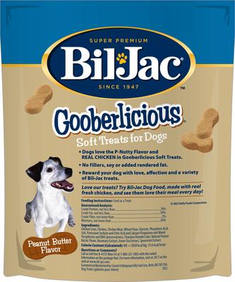 Show full view: Bil-Jac Gooberlicious Peanut Butter Flavor Soft Dog Treats, 10-oz bag slide 3 of 11