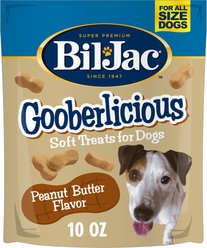 Bil-Jac Gooberlicious Peanut Butter Flavor Soft Dog Treats, 10-oz bag