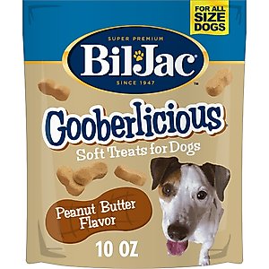 Bil-Jac Gooberlicious Peanut Butter Flavor Soft Dog Treats, 10-oz bag