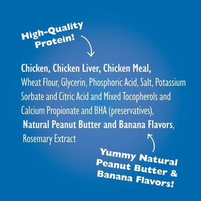 Show full view: Bil-Jac PBnanas Peanut Butter & Banana Flavor Soft Dog Treats, 10-oz bag slide 9 of 12