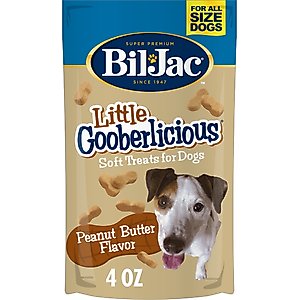 Bil-Jac Little Gooberlicious Peanut Butter Flavor Soft Dog Treats, 4-oz bag