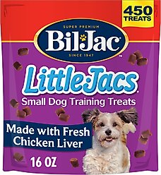 Bil-Jac Little-Jacs Small Dog Chicken Liver Training Dog Treats, 16-oz bag