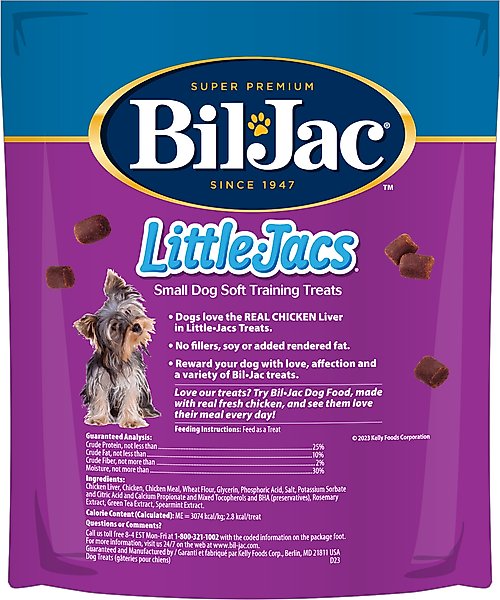 Show full view: Bil-Jac Little-Jacs Small Dog Chicken Liver Training Dog Treats, 10-oz bag slide 3 of 12