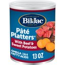 Bil-Jac Pate Platters with Beef & Sweet Potatoes Canned Dog Food, 13-oz, case of 12