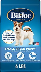 Bil-Jac Small Breed Puppy Chicken, Oatmeal & Yam Recipe Dry Dog Food, 6-lb bag