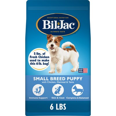 Bil-Jac Bil-Jac Small Breed Puppy Chicken, Oatmeal & Yam Recipe Dry Dog Food, 6-lb bag
