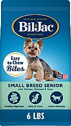 Bil-Jac Small Breed Senior Chicken, Oatmeal & Yam Recipe Dry Dog Food, 6-lb bag
