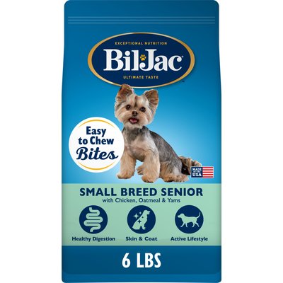 Bil-Jac Bil-Jac Small Breed Senior Chicken, Oatmeal & Yam Recipe Dry Dog Food, 6-lb bag